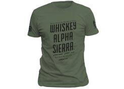 T-shirt Warrior Assault Systems Wiskey Alpha Sierra Olive Green