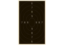 Target for rapid fire action pistol 25 m 3201 47x77.7