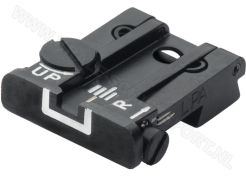 Adjustable Rear Sight LPA TPU White Outline