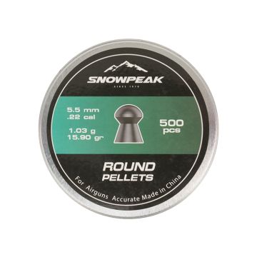 Airgun Pellets Snowpeak Round 5.5 mm 15.90 grain