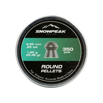 Airgun Pellets Snowpeak Round 6.35 mm 25.46 grain