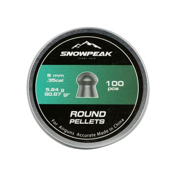 Luchtdrukkogeltjes Snowpeak Round 9 mm 80.87 grain