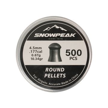 Luchtdrukkogeltjes Snowpeak Round Heavy 4.5 mm 10.34 grain
