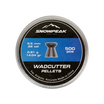 Airgun Pellets Snowpeak Wadcutter 5.5 mm 14.04 grain