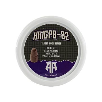 Airgun Slugs KingPB-82 5.5 mm Target Range RT 32 grain (.218)