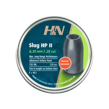 Airgun Slugs H&N 6.35 mm HP II 28 grain (.250)
