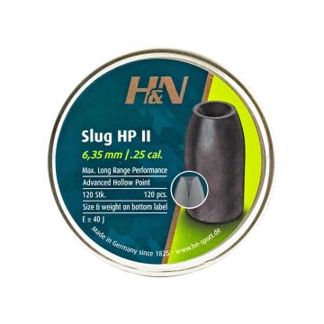 Airgun Slugs H&N 6.35 mm HP II 34 grain (.250)
