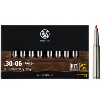 Kogelpatronen RWS .30-06 Sprfd HIT Short Rifle 165 grain