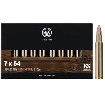 Kogelpatronen RWS 7x64 mm Kegelspitz 123 grain