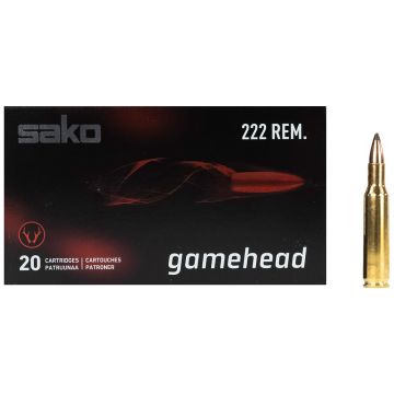 Kogelpatronen Sako Gamehead .222 Rem SP 55 grain