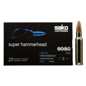 Kogelpatronen Sako Super Hammerhead .308 Win BSP 150 grain
