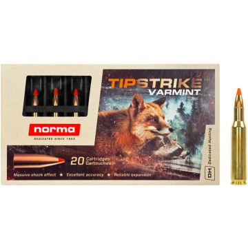 Kogelpatronen Norma Tipstrike Varmint .222 Rem 55 grain