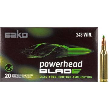 Kogelpatronen Sako Powerhead Blade .243 Win SP 80 grain