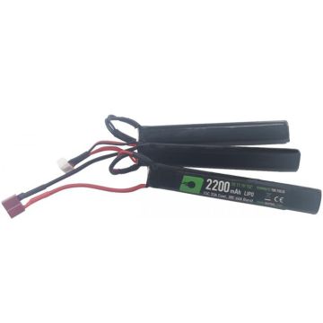 Batterij Nuprol LiPo 11.1V 2200mAh Triplet T-Plug Deans