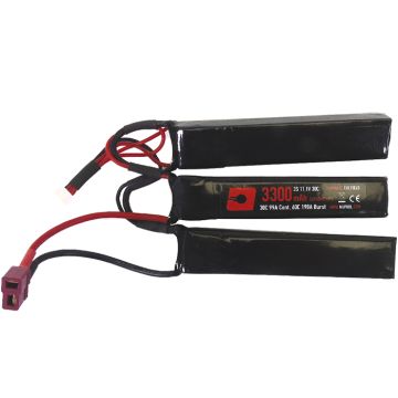 Batterij Nuprol LiPo 11.1V 3300mAh Triplet T-Plug Deans