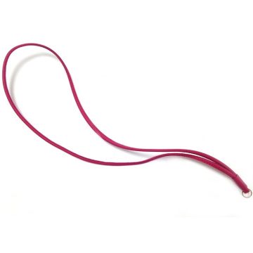 Dog Whistle Cord Acme Leather Luxe Fuchsia