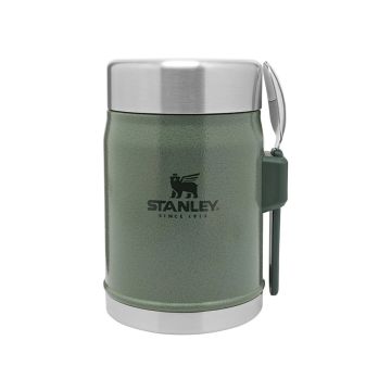 Food Jar Stanley THe Legendary Classic with Spork 0.4 L - Hammertone Green