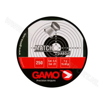 Luchtdrukkogeltjes Gamo Match 5.5 mm 15.43 grain