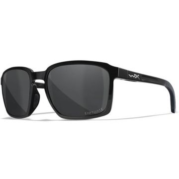 Glasses Wiley X Alfa Captivated Polarized Grey Gloss Black Frame