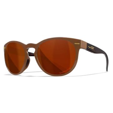 Glasses Wiley X Covert - Captivate Polarized Copper Lenses - Gloss Coffee/Crystal Brown Frame