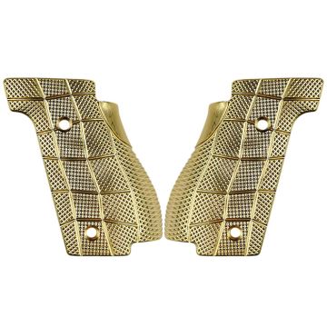 Grip panels LOK Grips Walther Q-series SF GridLOK Brass