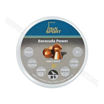 Airgun Pellets H&N Baracuda Power 5.5 mm 21.14 grain
