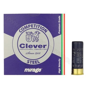 Hagelpatronen Clever Mirage kal. 12 T2 Steel 24 gram