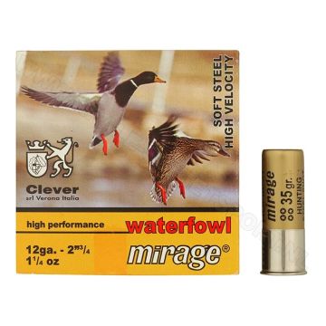 Hagelpatronen Clever Mirage kal. 12 T4 Steel 35 gram