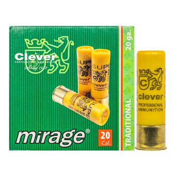 Hagelpatronen Clever Mirage kal. 20 T3 Steel 24 gram