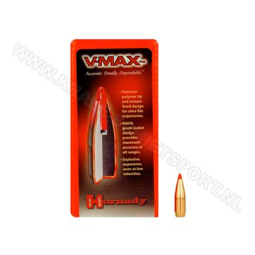 Kogelkoppen Hornady .264 V-Max 95 grain