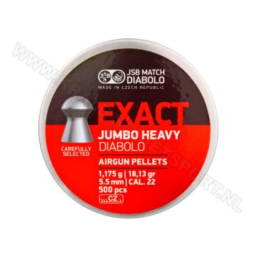 Airgun Pellets JSB Exact Diabolo Jumbo Heavy BigBox 5.52 mm 18.13 grain