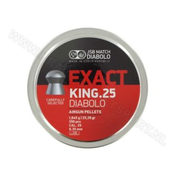 Airgun Pellets JSB Exact King 6.35 mm 25.39 grain