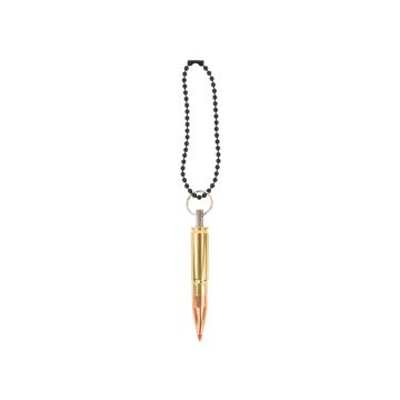 Bullet Keychain Copper & Brass .300 AAC Blackout Red Spark