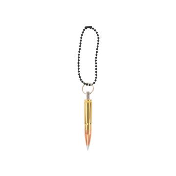 Kogelpatroonsleutelhanger Copper & Brass .300 AAC Blackout Silver Tip