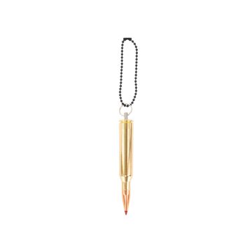 Kogelpatroonsleutelhanger Copper & Brass .338 Lapua Magnum Red Spark