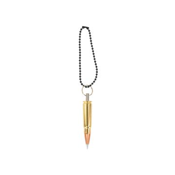 Bullet Keychain Copper & Brass 7.62x39 AK47 Silver Tip