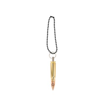 Kogelpatroonsleutelhanger Copper & Brass 7.62x39 Happy Face