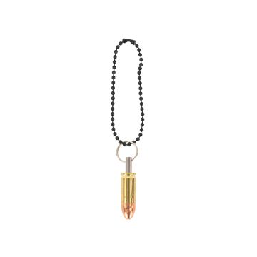 Kogelpatroonsleutelhanger Copper & Brass 9 mm FMJ