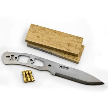 Knife Making Kit Casström No. 10 SFK Curly Birch Stainless Steel