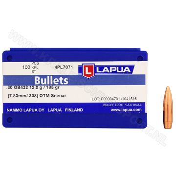 Kogelkoppen Lapua Scenar .308 OTM 185 grain