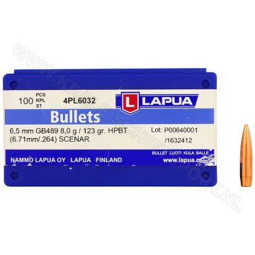 Kogelkoppen Lapua Scenar .264 HPBT 123 grain