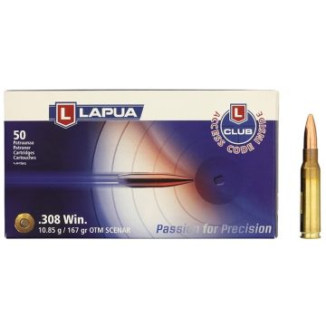 Kogelpatronen Lapua Scenar .308 Win OTM 167 grain