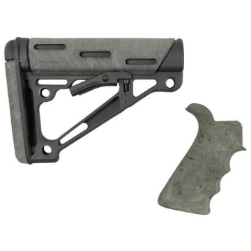 Stock Hogue AR15 OMCB Mil-Spec with grip Ghilly Green