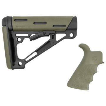 Stock Hogue AR15 OMCB Mil-Spec with grip OD Green