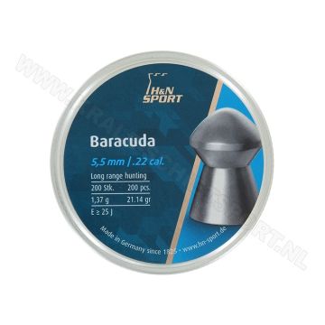 Luchtdrukkogeltjes H&N Baracuda 5.5 mm 21.14 grain