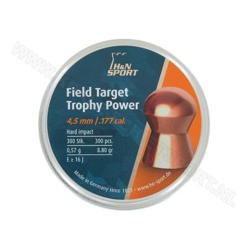 Luchtdrukkogeltjes H&N Field Target Trophy Power 4.5 mm 8.8 grain