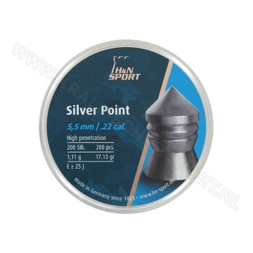 Airgun Pellets H&N Silver Point 5.5 mm 17.13 grain