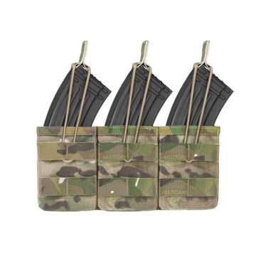 Mag Pouch Warrior Assault Systems Triple Molle Open AK 7.62 mm Multicam