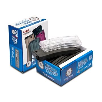 Magazine G&G GR16 Hi-Cap 5-pack + Speedloader Black