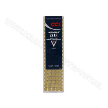 Kogelpatronen CCI Mini Mag HV .22 LR  Copper Plated RN 40 Grain